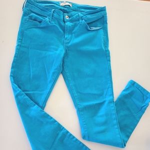 Aqua Electric Bright Blue Skinny Jeans